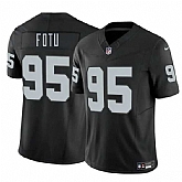 Men & Women & Youth Las Vegas Raiders #95 Leki Fotu Black 2025 F.U.S.E. Vapor Stitched Jersey,baseball caps,new era cap wholesale,wholesale hats